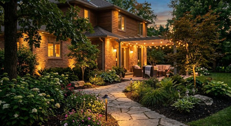 Courtyard Light Installation in Kansas City, MO