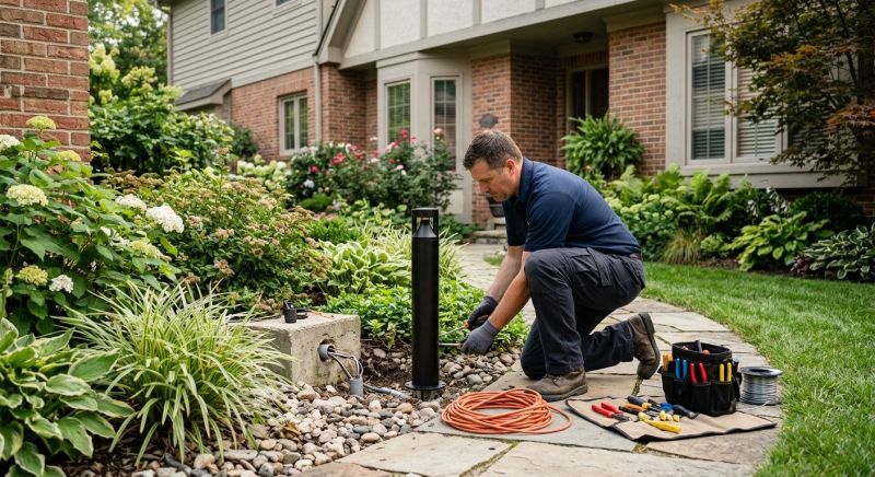 Fence Lighting Installation in Pasadena, CA